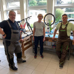 die Fahrradexperten Kurt Klöß und Andreas Horinek mit Anja Stehle die Fahrradexperten Kurt Klöß und Andreas Horinek mit Anja Stehle