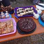 Das Kuchenbuffet lockt Das Kuchenbuffet lockt