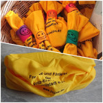 Die mittlerweile obligatorischen Loopschals zur Einschulung vom FuFFES